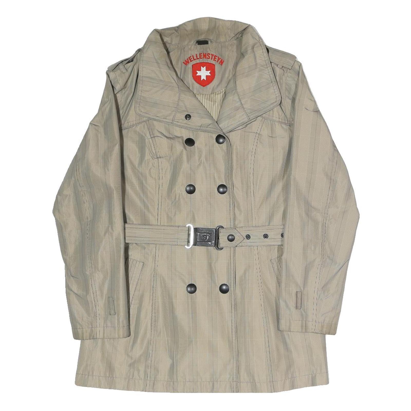 WELLENSTEYN Womens Beige Jacket M Polyester Blend Button Plain Stylish