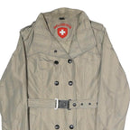 WELLENSTEYN Womens Beige Jacket M Polyester Blend Button Plain Stylish