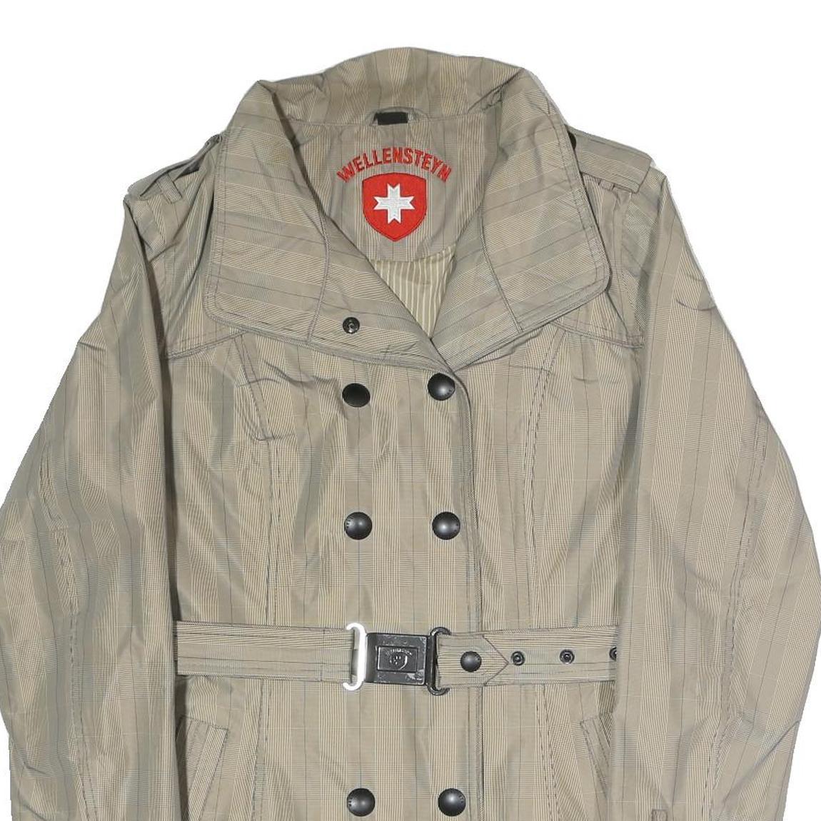 WELLENSTEYN Womens Beige Jacket M Polyester Blend Button Plain Stylish