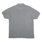 LACOSTE Mens Grey Short Sleeve Classic Cotton Polo Shirt L Casual Wear