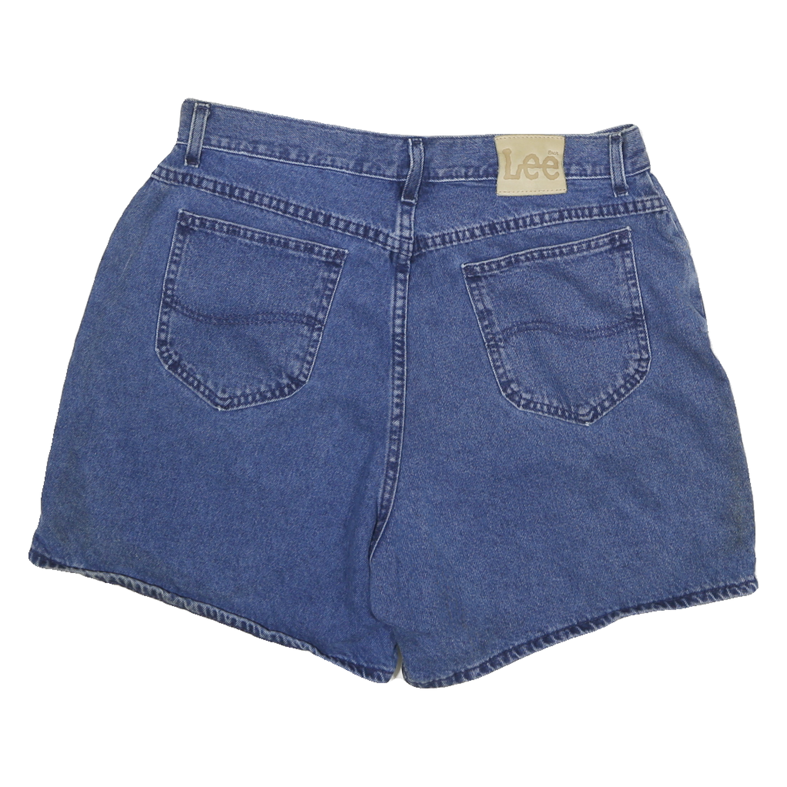 LEE Mens Denim Blue Shorts L W32 Casual Cotton Blend Classic Fit