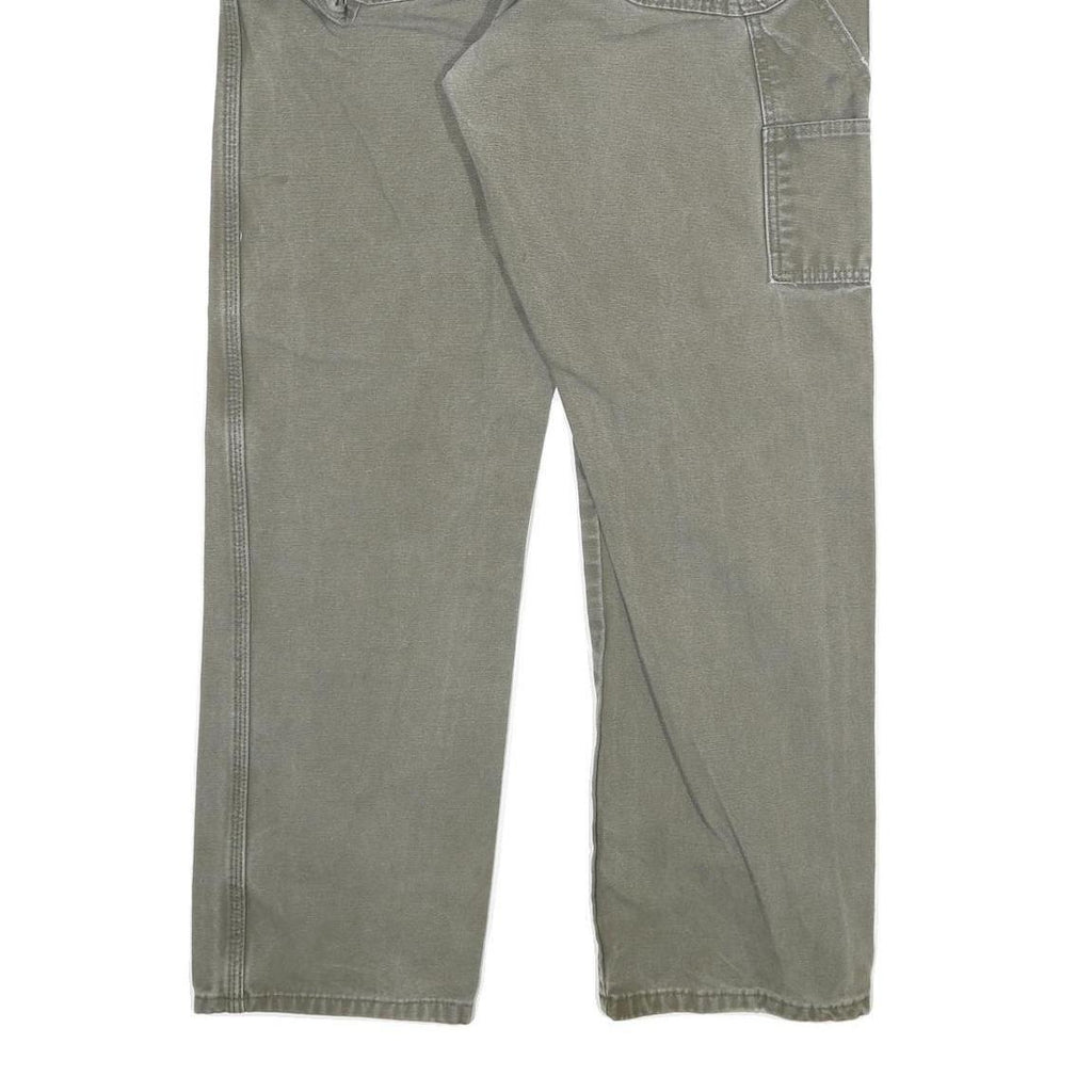 DICKIES Mens Regular Fit Cotton Blend Grey Straight Jeans W34 L31 Workwear