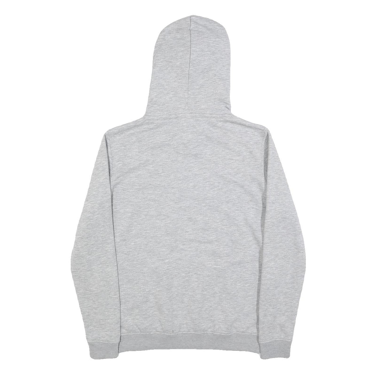 ALPHA INDUSTRIES Mens Grey Hoodie S Cotton Blend Pullover Casual Sweatshirt