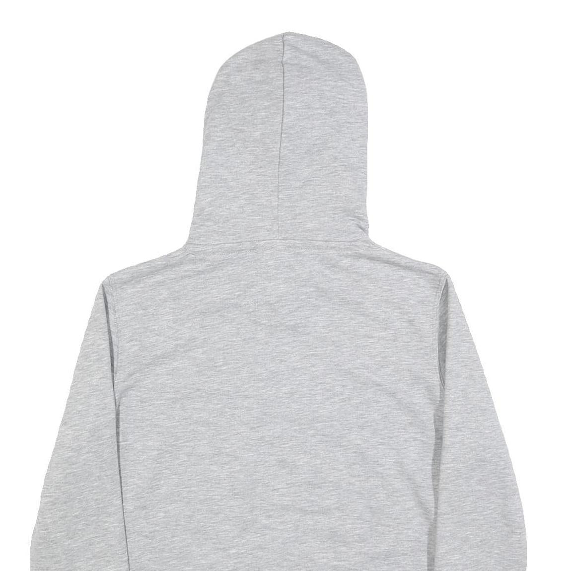 ALPHA INDUSTRIES Mens Grey Hoodie S Cotton Blend Pullover Casual Sweatshirt