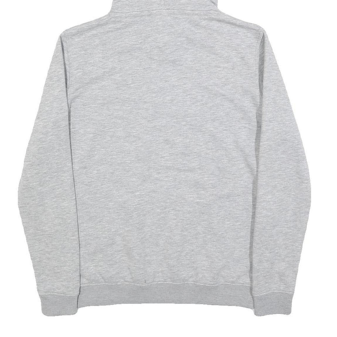 ALPHA INDUSTRIES Mens Grey Hoodie S Cotton Blend Pullover Casual Sweatshirt