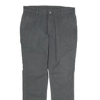 LEVI'S Mens Cotton Dark Grey Regular Straight Trousers W34 L31 Smart Casual