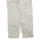 NAUTICA Mens Regular Fit Beige Cotton Blend Trousers W36 L30 Classic Zip Closure