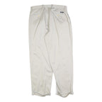 NAUTICA Mens Regular Fit Beige Cotton Blend Trousers W36 L30 Classic Zip Closure