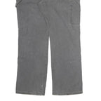 DICKIES Mens Cotton Blend Grey Regular Fit Straight Leg Trousers W36 L31