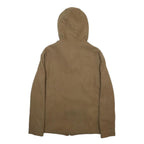 SANDRO Womens Beige Wool Blend Zip Hooded Jacket M Casual Lightweight Outerwear