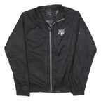 ADIDAS Mens Black Jacket M Polyester Blend Plain Sports Lightweight Zip