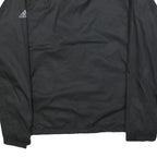 ADIDAS Mens Black Jacket M Polyester Blend Plain Sports Lightweight Zip
