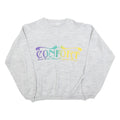 CONFORT Womens Grey Crew Neck M Cotton Blend Sweatshirt Casual Free Time Wear