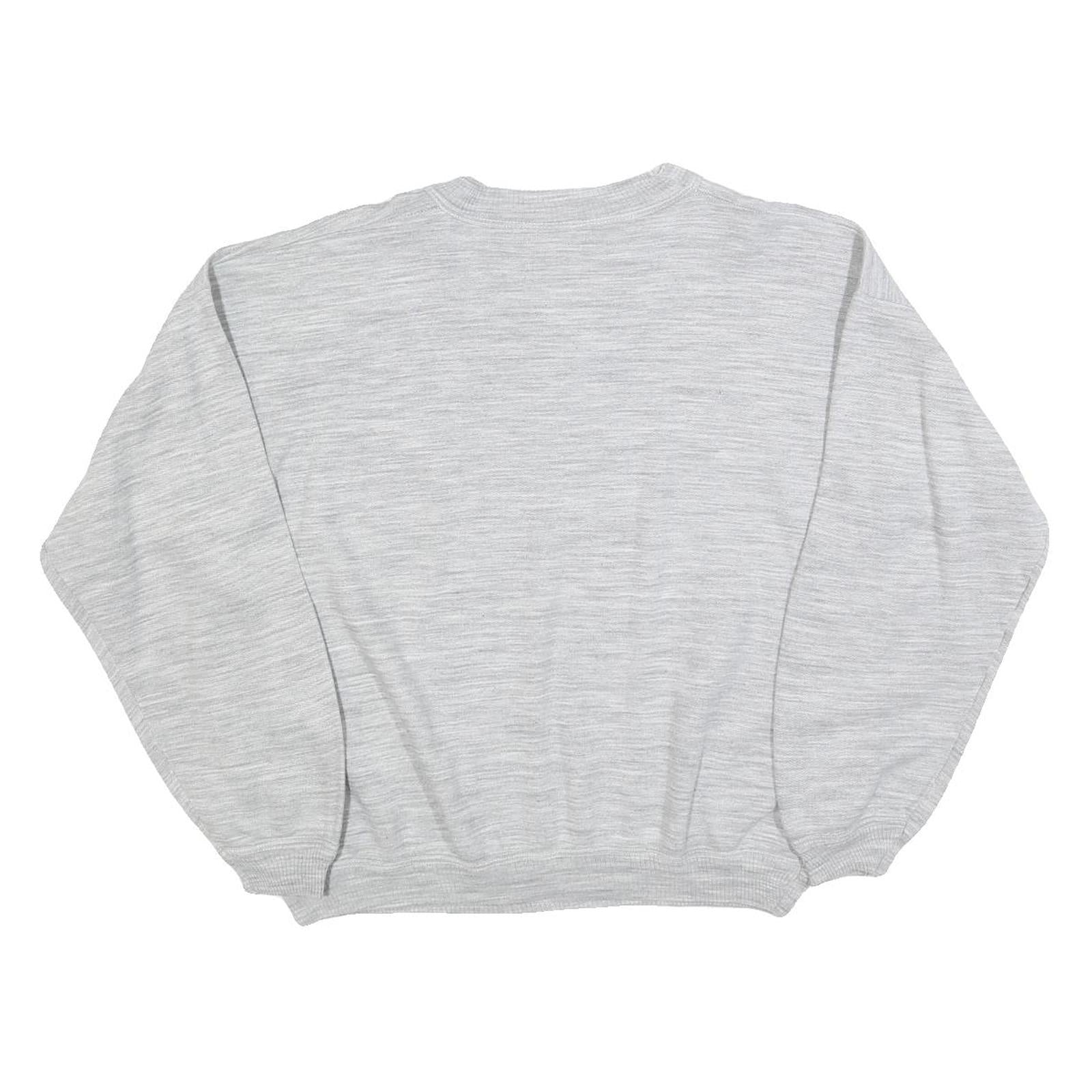 CONFORT Womens Grey Crew Neck M Cotton Blend Sweatshirt Casual Free Time Wear