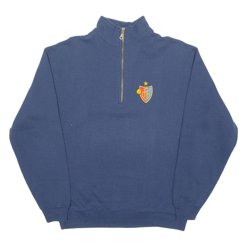 FB Mens Sweatshirt Blue 1/4 Zip S