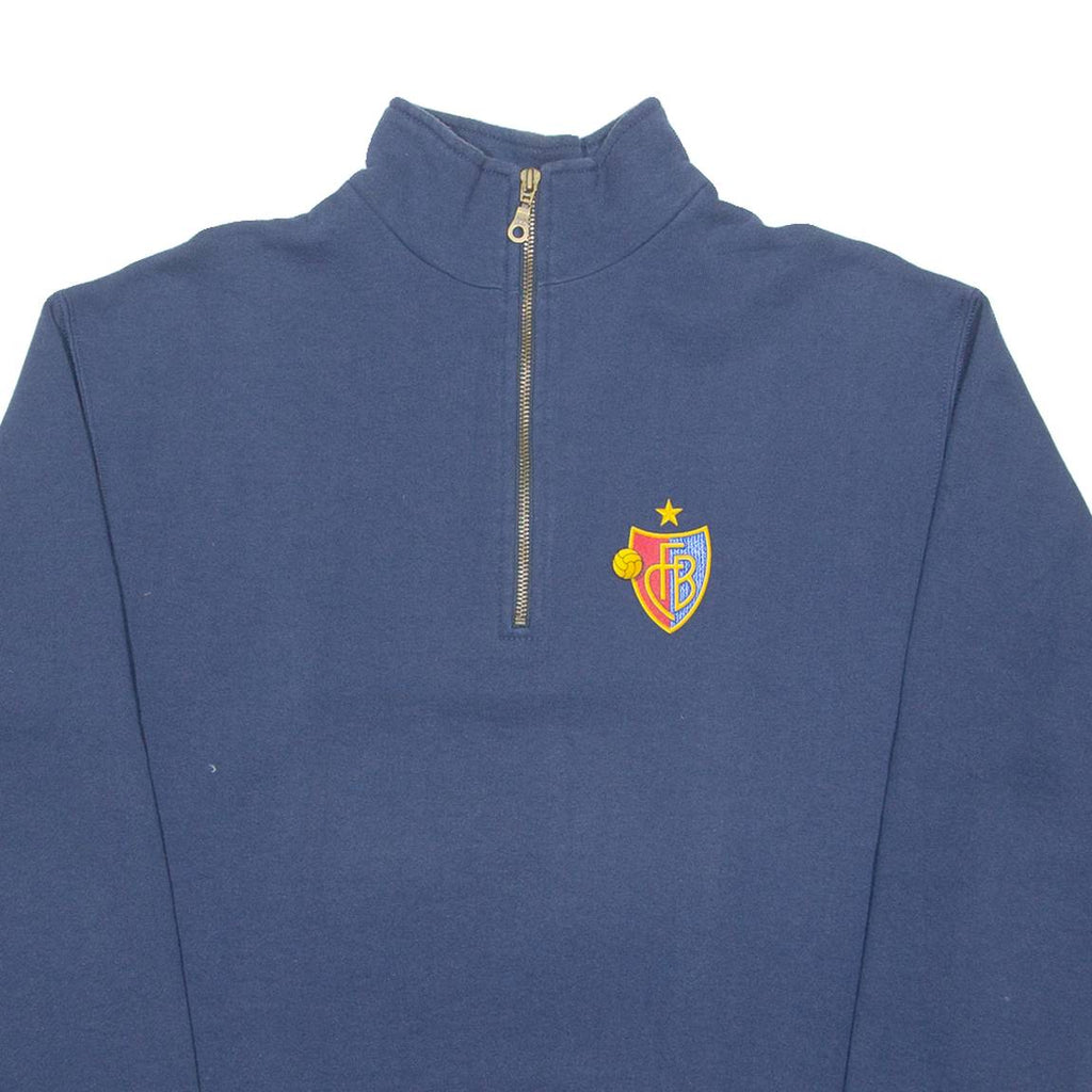 FB Mens Sweatshirt Blue 1/4 Zip S