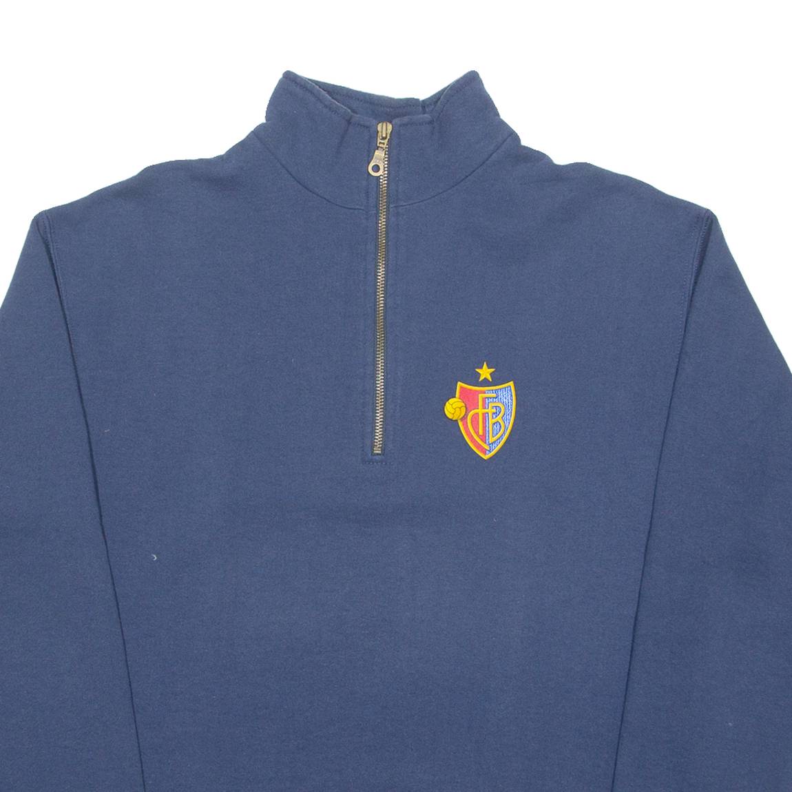 FB Mens Sweatshirt Blue 1/4 Zip S