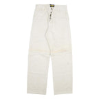 KEWIS Mens Regular Fit White Cotton Blend Jeans W26 L29 Workwear Straight