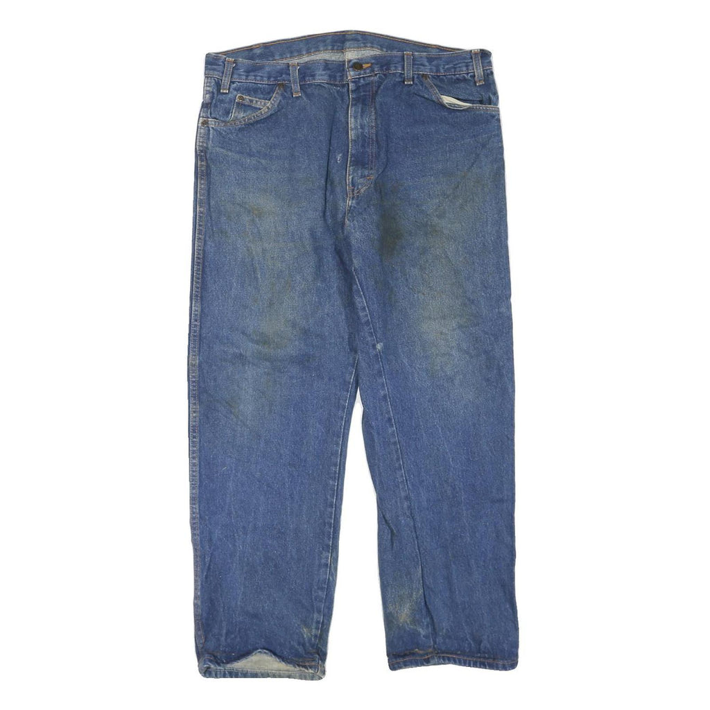 DICKIES Mens Blue Regular Fit Straight Denim Jeans W38 L28 Workwear