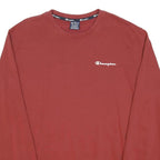 CHAMPION Mens Red Cotton Blend Crew Neck 2XL Sweatshirt Casual Wear