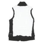 CALVIN KLEIN Womens Black & White Zip Jacket XL Polyester Blend Puffer