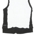 CALVIN KLEIN Womens Black & White Zip Jacket XL Polyester Blend Puffer