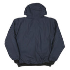 BERNE Mens Navy Blue Therma Zip Jacket 2XL Polyester Blend Hooded Workwear