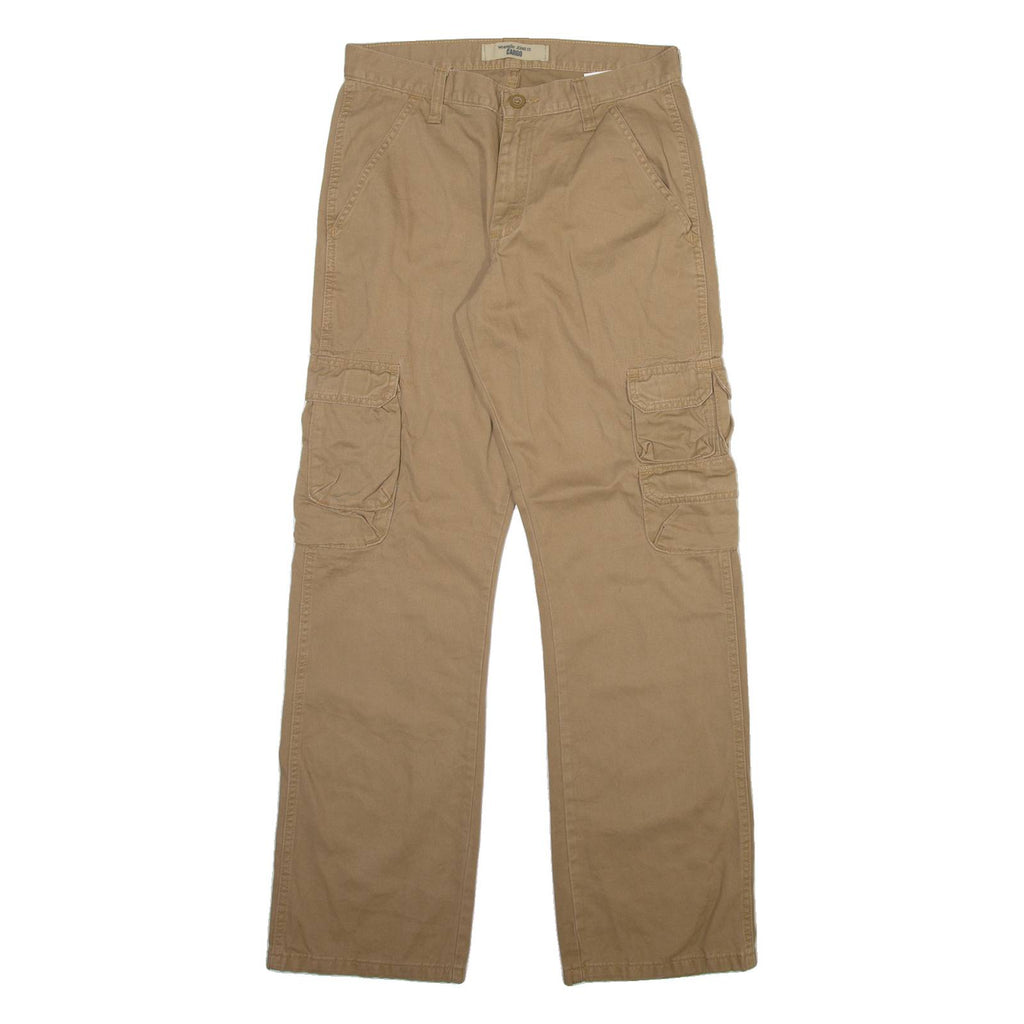 WRANGLER Cargo Mens Trousers Beige Relaxed Straight W30 L32