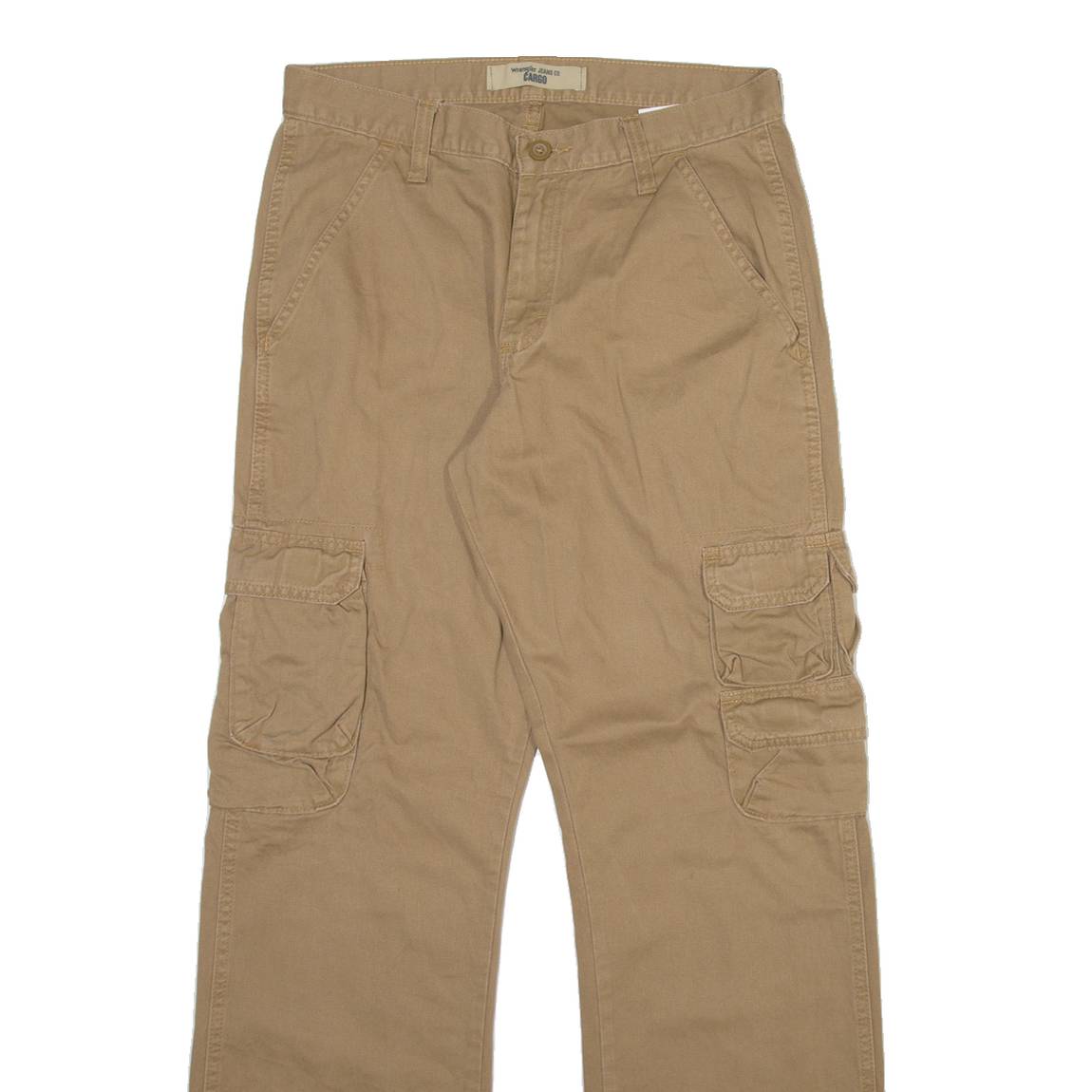 WRANGLER Cargo Mens Trousers Beige Relaxed Straight W30 L32