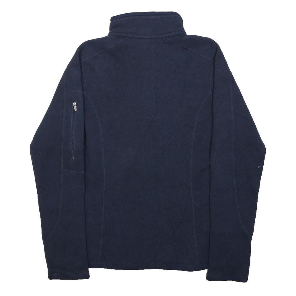 PATAGONIA Womens Navy Plain Pullover Crew Neck Jumper S Sustainable Outdoor Wear