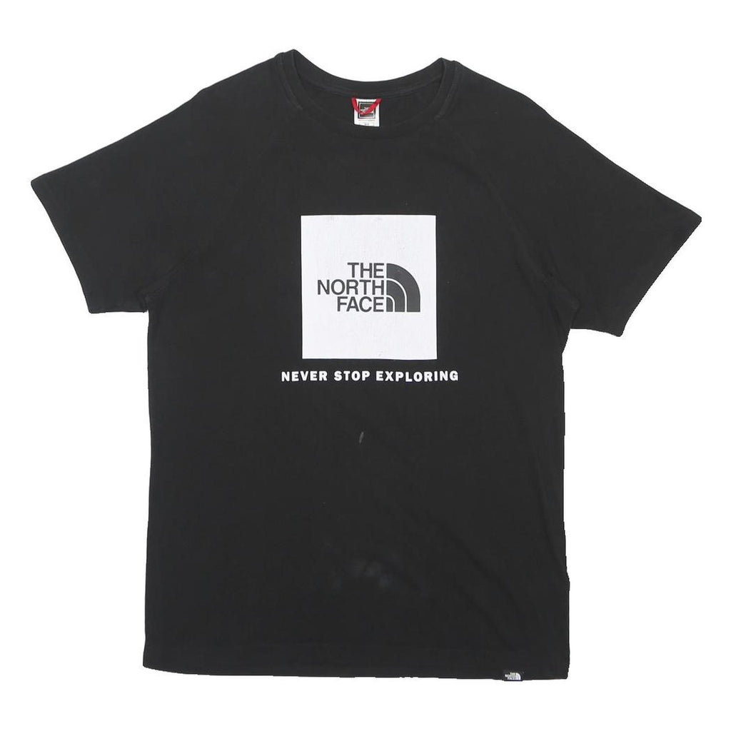 THE NORTH FACE Mens Black Graphic T-Shirt M Short Sleeve Crew Neck Exploring