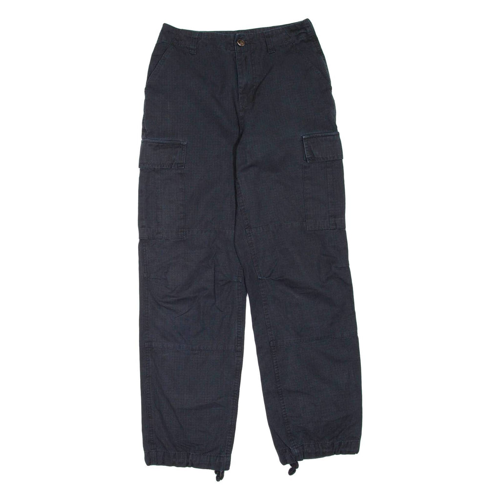 Womens Trousers Black Regular Straight W26 L29