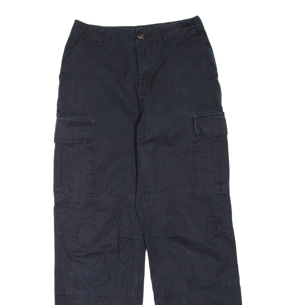Womens Trousers Black Regular Straight W26 L29