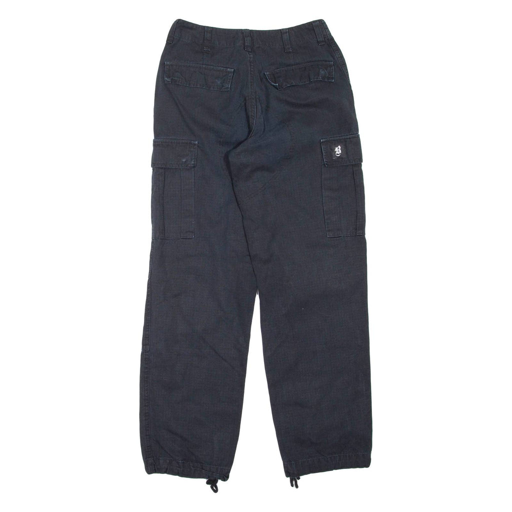 Womens Trousers Black Regular Straight W26 L29