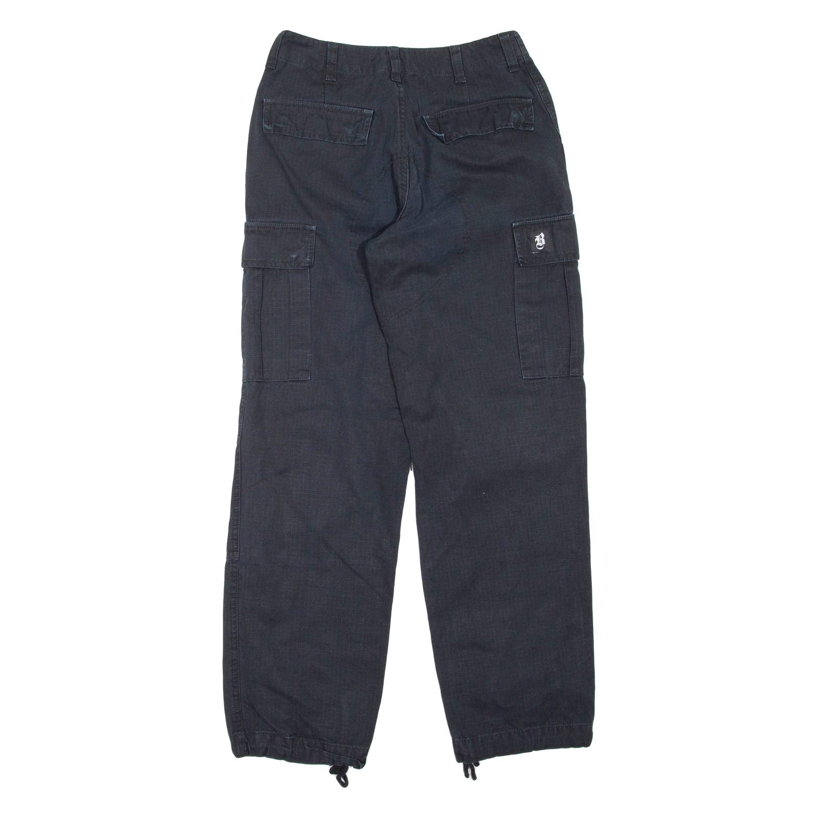Womens Trousers Black Regular Straight W26 L29