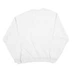 SOFFE Mens White Rocklin Athletics Crew Neck L Cotton Blend Sweatshirt