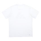 ADIDAS Mens White Black Logo Graphic T-Shirt L Short Sleeve Crew Neck Sportswear