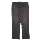 DICKIES Mens Relaxed Fit Black Cotton Blend Jeans W34 L30 Workwear Style Zip