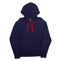 CALVIN KLEIN Mens Blue Hoodie Full Zip S
