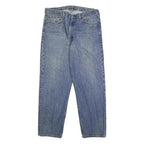 LEVI'S 550 Tapered Mens Jeans Blue Relaxed Cotton Medium W38 L32 Classic Zip