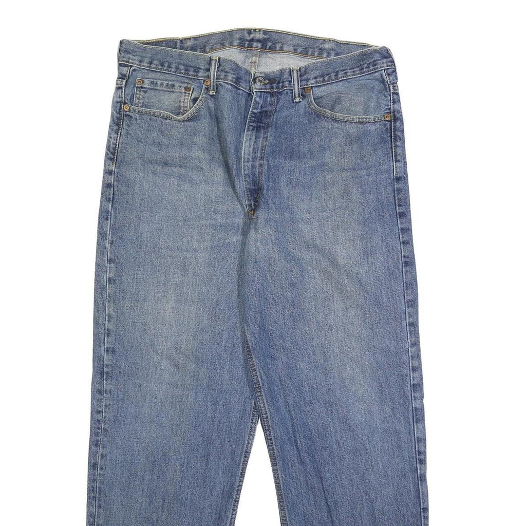 LEVI'S 550 Tapered Mens Jeans Blue Relaxed Cotton Medium W38 L32 Classic Zip