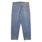 LEVI'S 550 Tapered Mens Jeans Blue Relaxed Cotton Medium W38 L32 Classic Zip