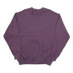 LEE Womens Purple Sweatshirt XL Cotton Blend Crew Neck Floral Print Relaxed Fit