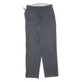 COLUMBIA Womens Regular Fit Blue Cotton Blend Straight Leg Trousers W28 L30