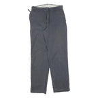 COLUMBIA Womens Regular Fit Blue Cotton Blend Straight Leg Trousers W28 L30