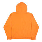 NIKE Womens Orange Cotton Blend Hoodie L Basketball Logo Pullover