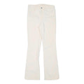 LEVI'S Womens Slim White Cotton Blend Slim Trousers W28 L30 Stylish Fit