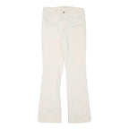 LEVI'S Womens Slim White Cotton Blend Slim Trousers W28 L30 Stylish Fit
