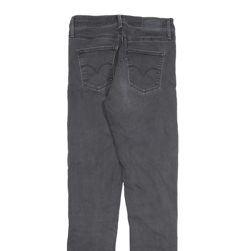 LEVI'S Womens Jeans Black Slim Skinny Denim Medium W27 L32 Stylish Classic Zip