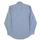 WRANGLER Mens Blue Shirt M Cotton Blend Classic Western Style Long Sleeve